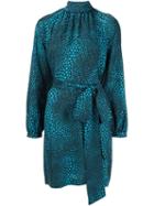 Vanessa Seward Dots Print Belted Dress