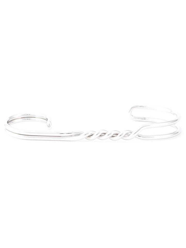 Maison Margiela Coiled Double Band Ring - Metallic
