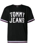 Tommy Hilfiger Tri-stripe Trim Logo T-shirt - Black