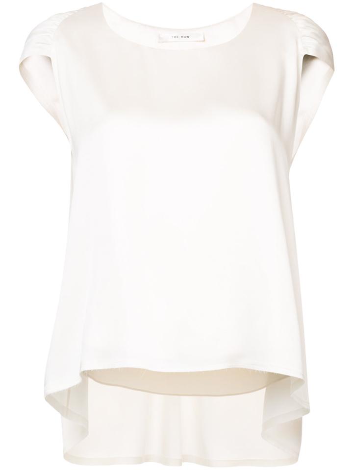 The Row Pleated Detail Blouse - White