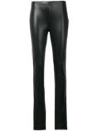 M Missoni Faux-leather Skinny Trousers - Black