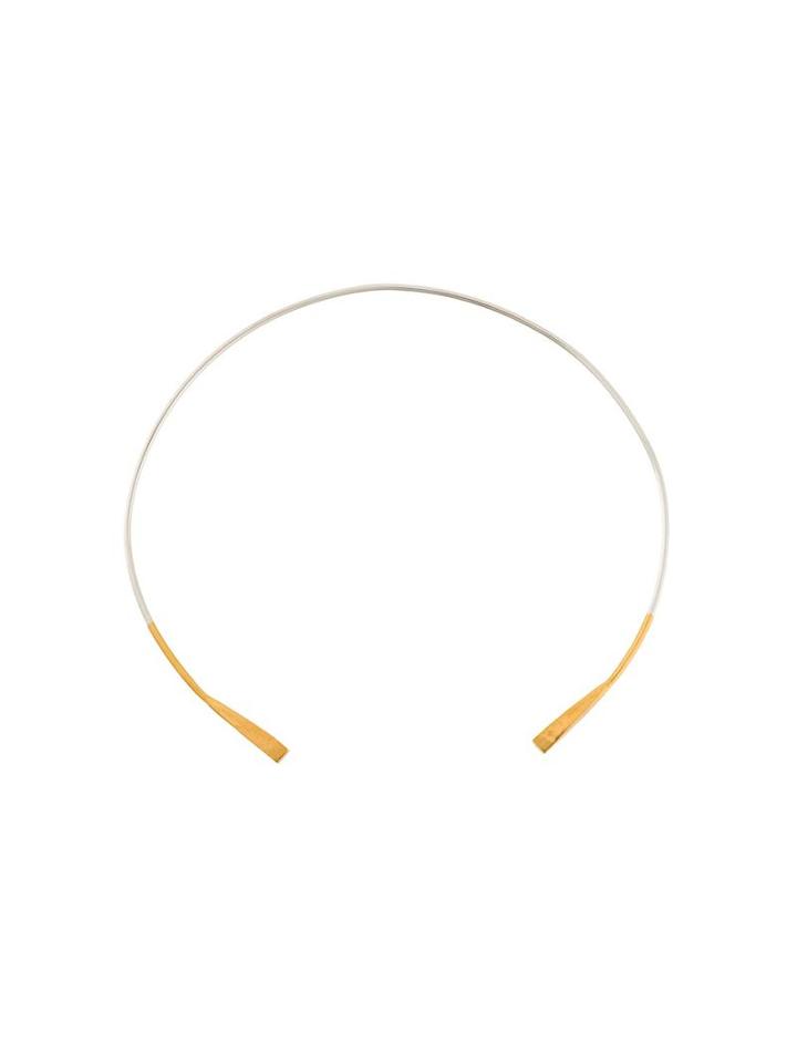 Maya Magal 'hammered End' Choker, Women's, Metallic