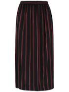 Reinaldo Lourenço Striped Straight Skirt - Black