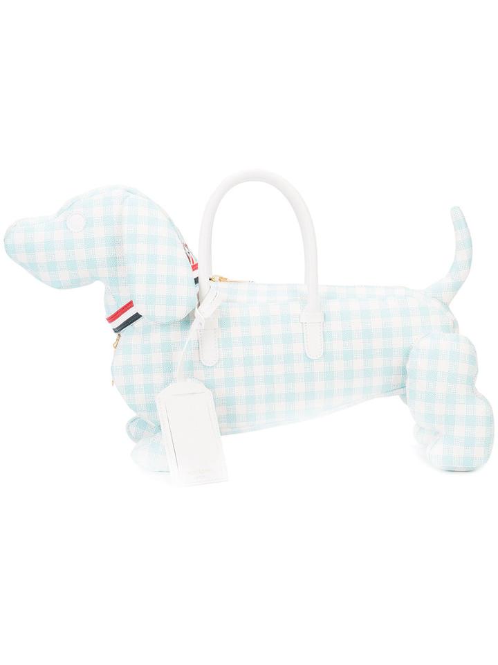 Thom Browne - Dog Shaped Tote - Women - Calf Leather - One Size, Blue, Calf Leather