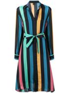 Ps Paul Smith Striped Shirt Dress - Blue