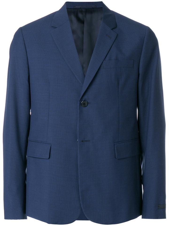 Prada Micro Check Blazer - Blue