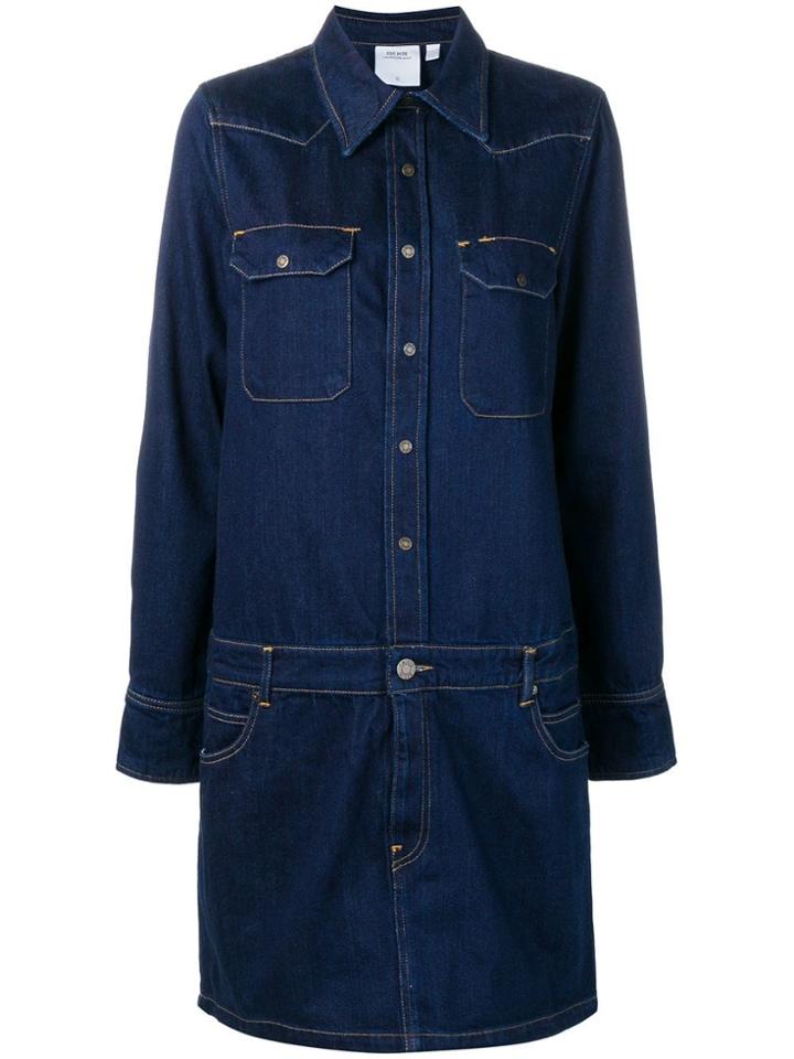 Calvin Klein Jeans Est. 1978 Midi Denim Shirt Dress - Blue