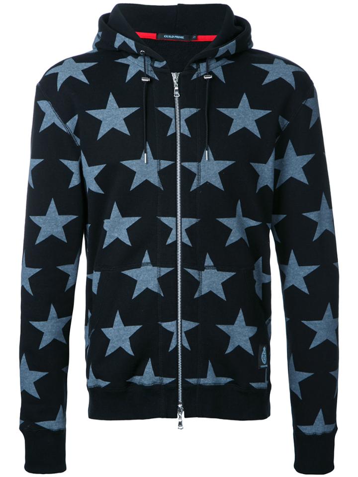 Guild Prime Stars Print Hooded Jacket - Black