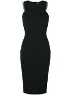 Victoria Beckham Lace Detail Dress, Women's, Size: 6, Black, Silk/polyamide/polyester/wool