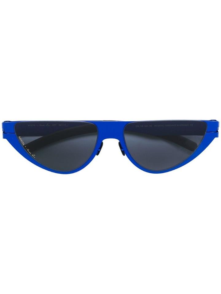 Mykita Mykita X Martine Rose Cat Eye Frame Sunglasses - Blue
