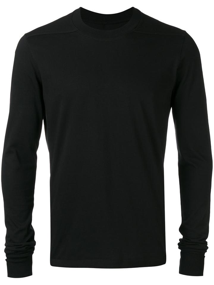 Rick Owens Drkshdw Plain Sweater, Men's, Size: Large, Black, Cotton