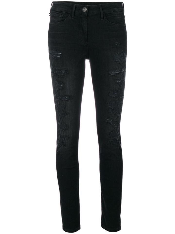 3x1 Distressed Skinny Jeans - Black