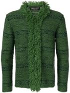 Comme Des Garçons Pre-owned 1999 Knitted Cardigan - Green