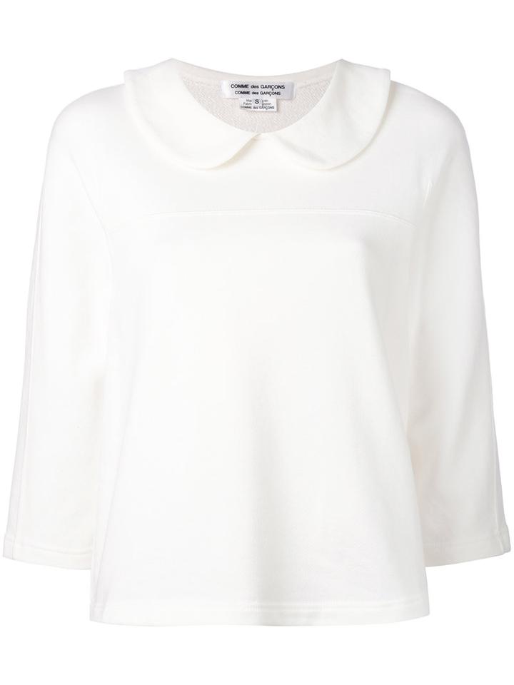 Comme Des Garçons Comme Des Garçons - Peter Pan Blouse - Women - Cotton - L, White, Cotton