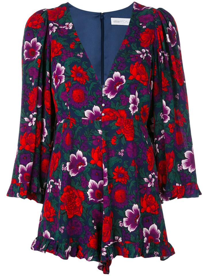 Alice Mccall - Floral Print Playsuit - Women - Polyester/viscose - 34, Polyester/viscose