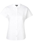 Theory Short-sleeve Fitted Shirt - White