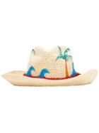 Sensi Studio Crochet Guayuro Beads Panama Hat, Women's, Size: Medium, Nude/neutrals, Straw/plastic