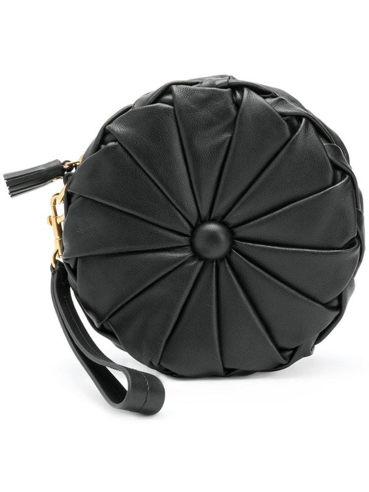 Anya Hindmarch Pillow Clutch In Black Soft Nappa