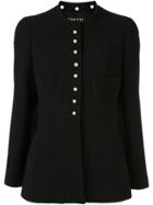 Chanel Pre-owned Round Collar Slim-fit Jacket - Black