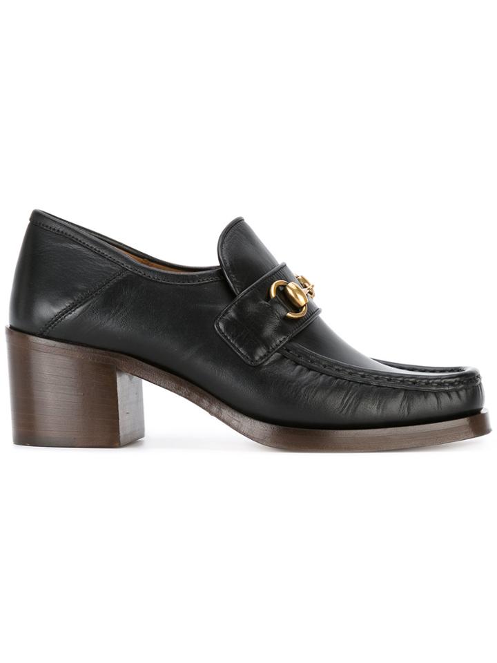 Gucci High-heeled Loafers - Black