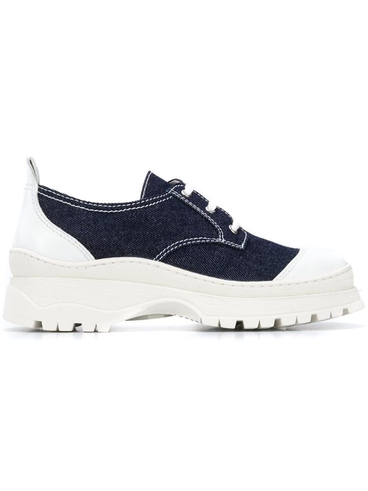 Nicole Saldaña Colour Block Sneakers - Blue