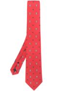 Fefè Coffee Print Tie - Red