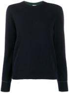 Tory Burch Contrast-stitching Cashmere Pullover - Blue