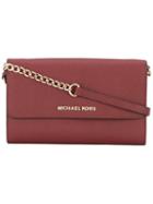 Michael Michael Kors 'jet Set Travel' Wallet Crossbody Bag, Women's, Yellow/orange