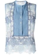 Ermanno Scervino Lace Tank Top - Blue