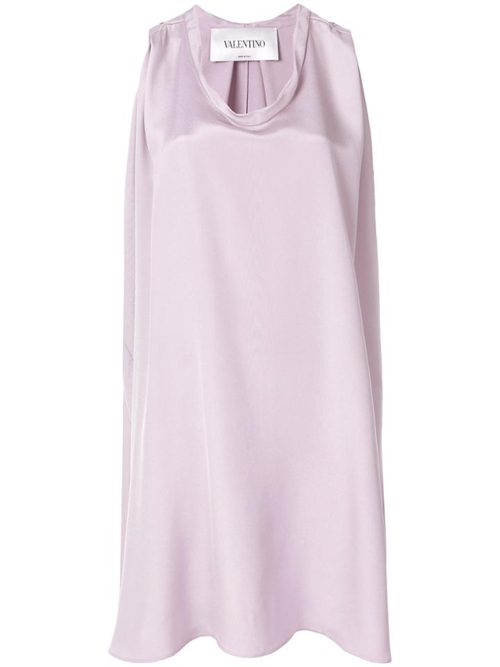 Valentino Boxy Fit Short Dress - Pink & Purple