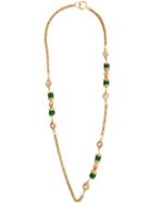 Chanel Pre-owned Stone And Crystal Necklace - Gold