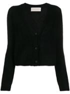 Chiara Bertani Chunky Knit Cardigan - Black