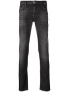 Philipp Plein Slim Fit Jeans With Logo Plaque - Grey