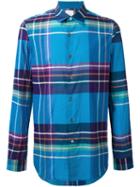 Paul Smith Plaid Shirt, Men's, Size: Xl, Blue, Cotton