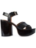 Robert Clergerie Platform Sandals - Black