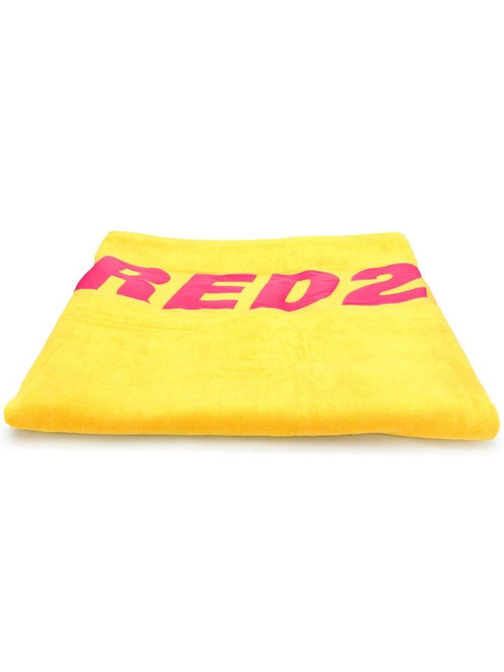 Dsquared2 Logo Beach Towel - Yellow