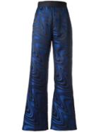 Opening Ceremony Printed Palazzo Pants, Women's, Size: 2, Blue, Polyester