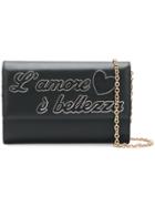 Dolce & Gabbana Front Patched Satchel Bag - Black