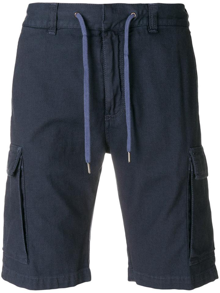 Canali Elasticated Drawstring Shorts - Blue