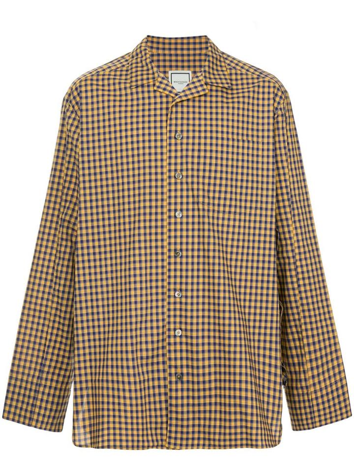 Wooyoungmi Standard Checked Shirt - Yellow
