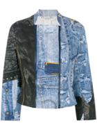 Christian Dior Vintage Denim Printed Jacket - Blue