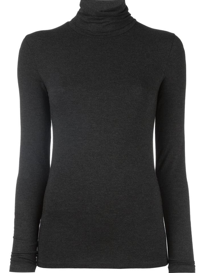 Majestic Filatures Turtleneck Longsleeved Blouse, Women's, Size: 1, Grey, Spandex/elastane/viscose