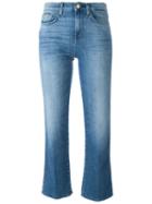 7 For All Mankind Cropped Jeans, Women's, Size: 25, Blue, Cotton/polyester/spandex/elastane