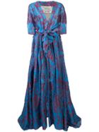 Carolina Herrera Twist-tie Evening Gown - Blue