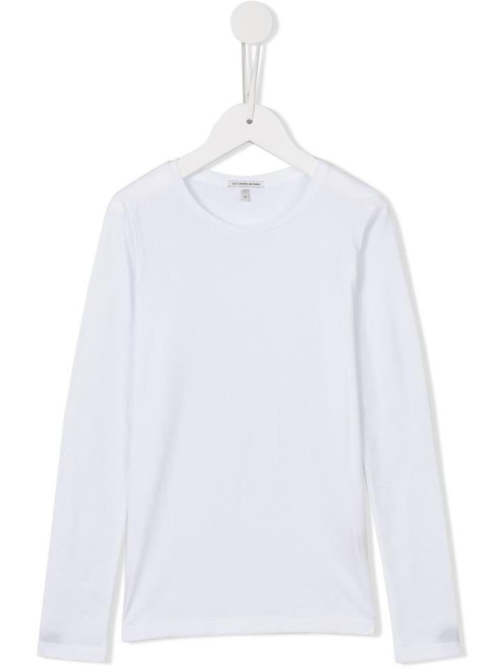 Les Coyotes De Paris Basic Top, Girl's, Size: 8 Yrs, White