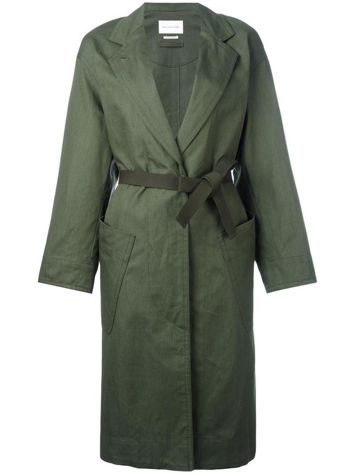 Isabel Marant Étoile Ilona Coat, Women's, Size: 38, Green, Cotton/linen/flax