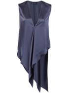 Baja East Asymmetric V-neck Top