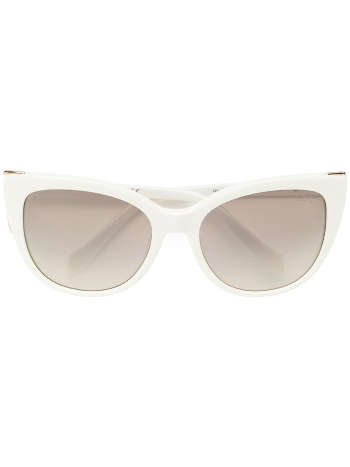 Roberto Cavalli Giannutri Oversized Sunglasses - White