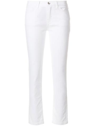 Dolce & Gabbana Ace Of Hearts Embroidered Jeans - White