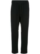 Bassike Drawstring Fitted Trousers - Black